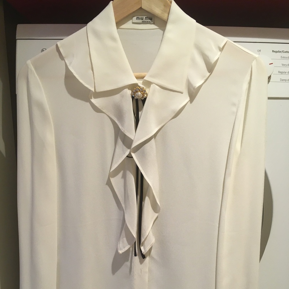 Miu Miu blouse in off white